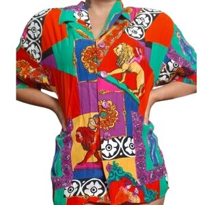 Vintage Colorful Funky T-Shirt Size 10